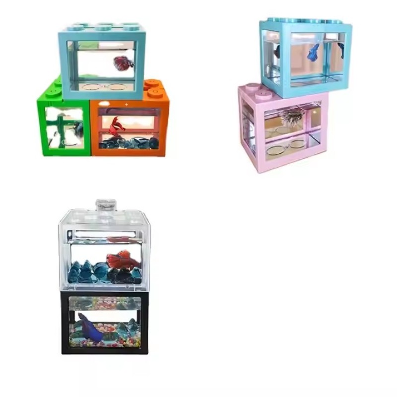 Building Blocks Aquarium Supplier - OEM Transparent Mini Table Top