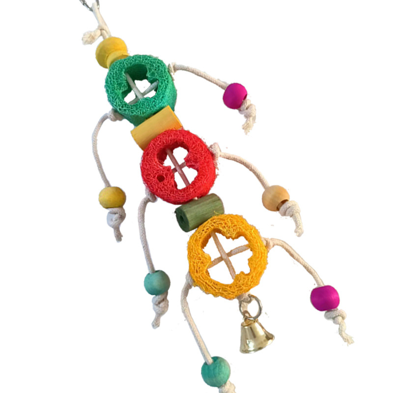 Bird Toy Accessory Manufacturer - Plant Fiber Loofah Cage Toy Custom