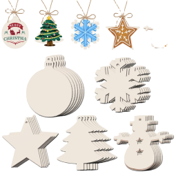 Dog Chew Toys Manufacturer - Wood Bone Ball Christmas Decorations Custom