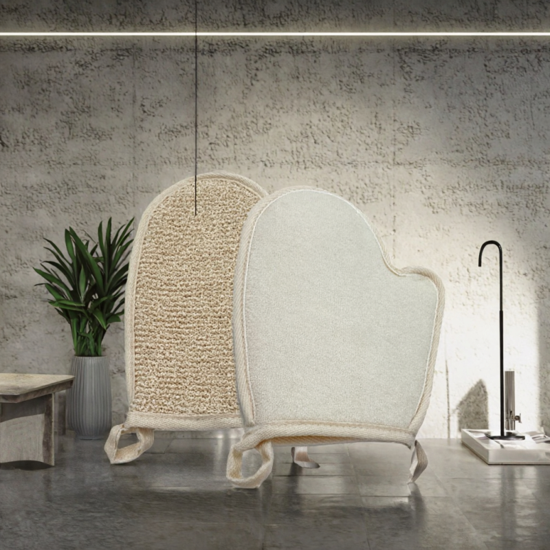 Bath Scrubber Factory - Organic Hemp Glove Durable Custom OEM