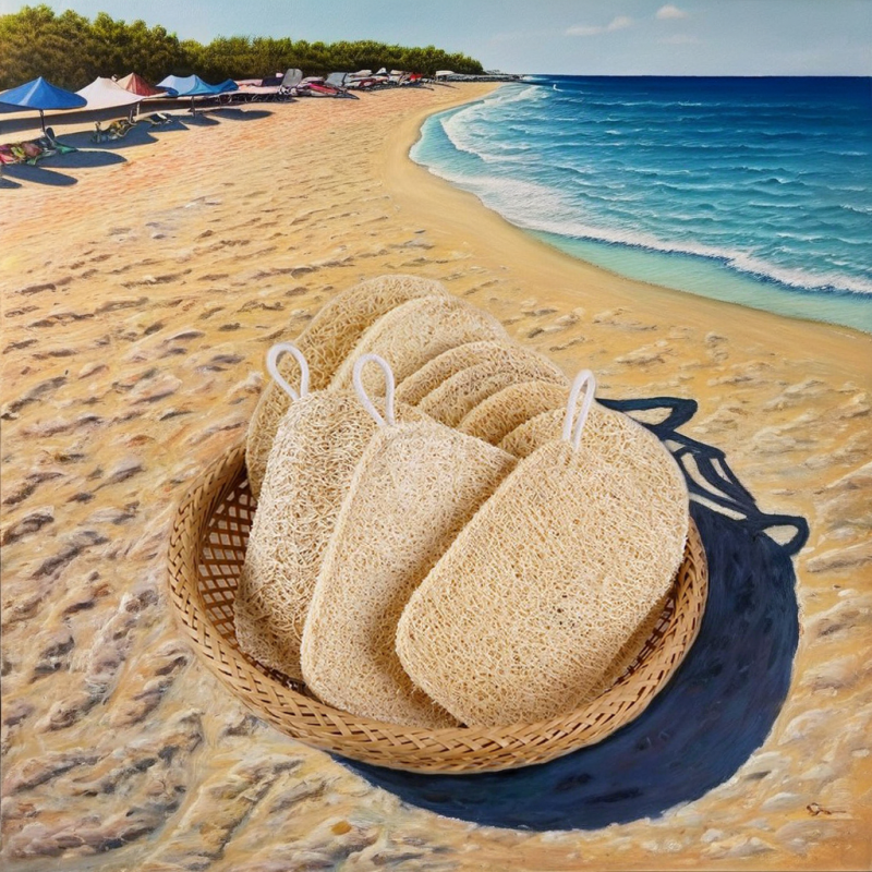 Body Scrubber Factory - Cotton Loofah Pad Skin Friendly Custom