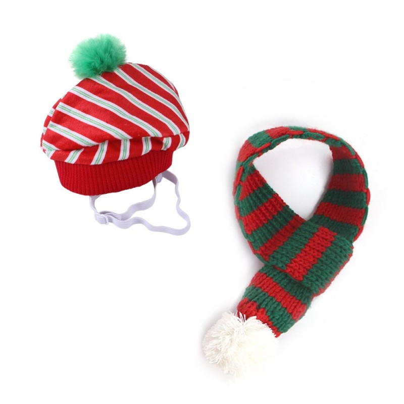 Pet Supplies Set Manufacturer - Knitted Cat Scarf Hat Custom OEM Winter Spring