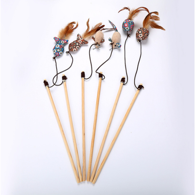 Cat Teaser Supplier - Small Fish Floral Mouse Scent Custom Design