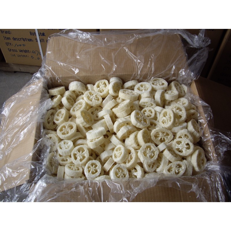 Loofah Slices Supplier - 2cm 2.5cm Oval Soap Making Custom