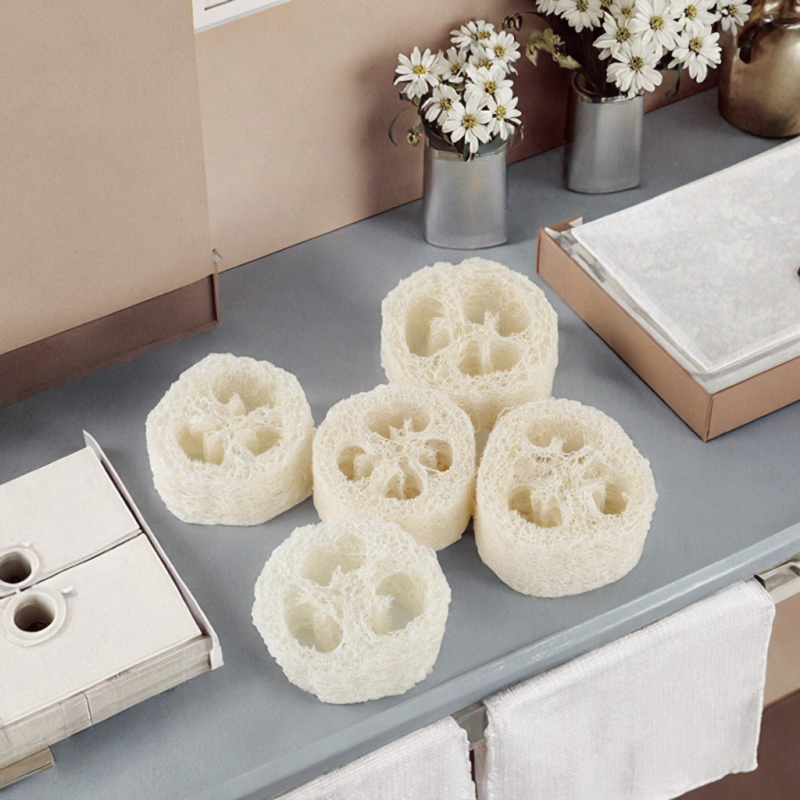 Loofah Slices Supplier - 2cm 2.5cm Oval Soap Making Custom