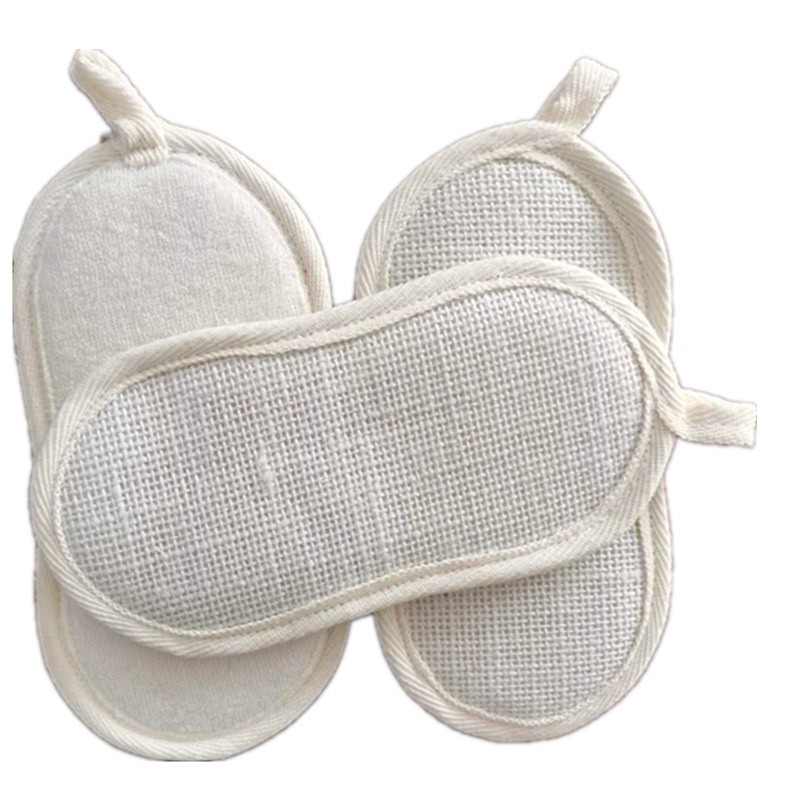 Natural Loofah Supplier - Oval Body Scrubber 4x6 Custom Logo