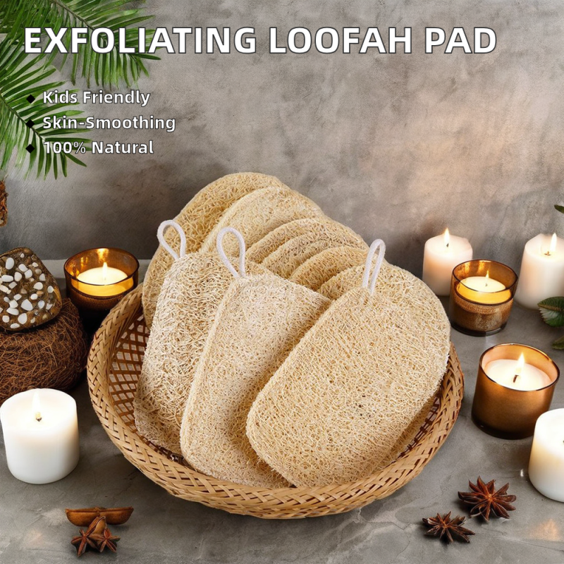 Body Scrubber Factory - Cotton Loofah Pad Skin Friendly Custom
