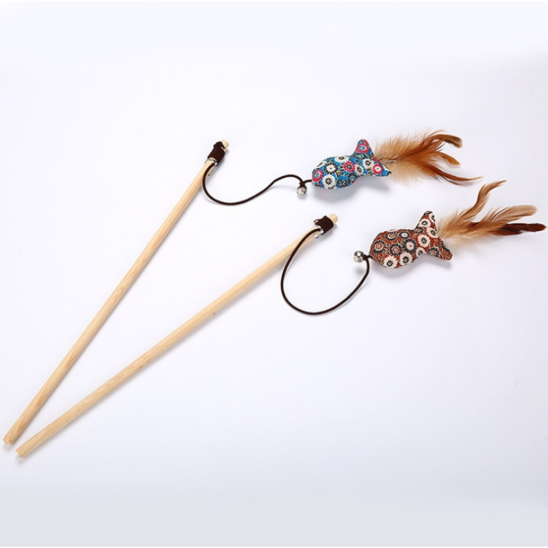 Cat Teaser Supplier - Small Fish Floral Mouse Scent Custom Design