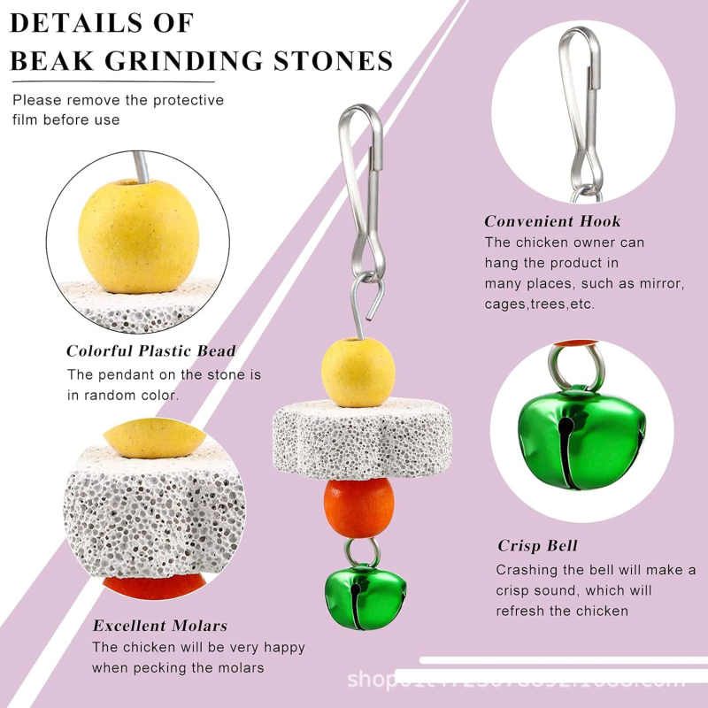 Parrot Toys Factory - Acrylic Mirror Chew Toy Cage Ornament Custom