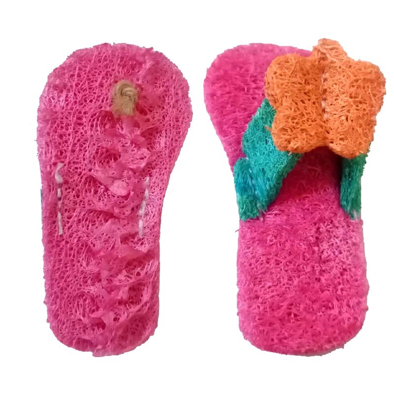 Pet Chew Toys Manufacturer - Loofah Slipper Shape Hamster Custom