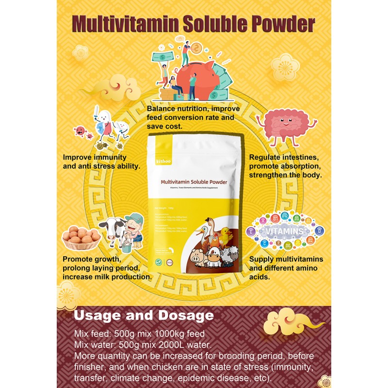 Broiler Vitamin Supplement Manufacturer - Weight Gain Powder for Chicken
