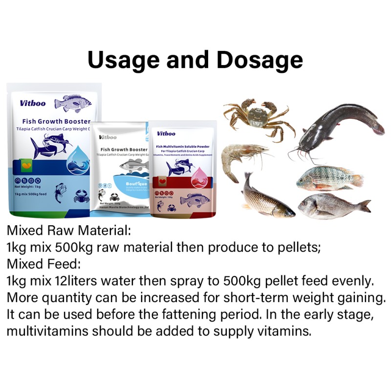 Fish Premix Feed Manufacturer - 4% Catfish Tilapia Growth Booster
