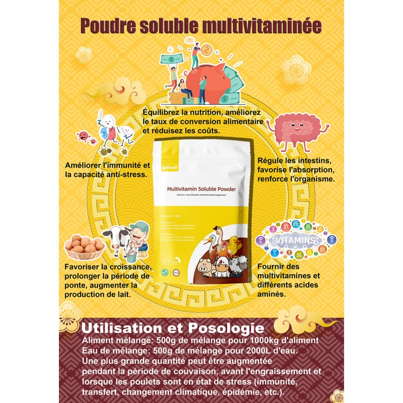 Multivitamin AD3E Oil Factory - Egg Meat Milk Production Enhancer