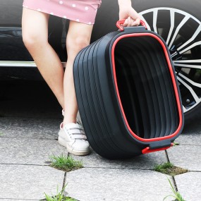 Car Wash Bucket Factory - 37L Telescopic Foldable Brush Bucket