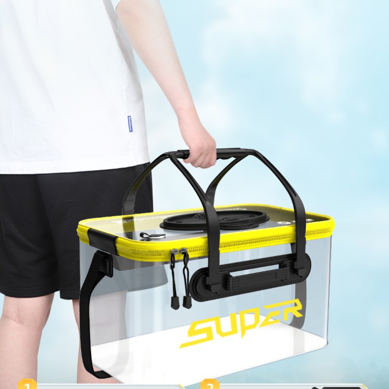 Live Fish Bucket Factory - Folding Transparent Fish Container