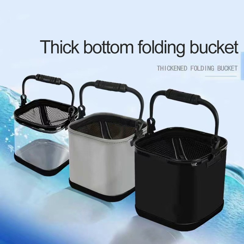 Fishing Bait Bucket Supplier - Portable Foldable Minnow Container