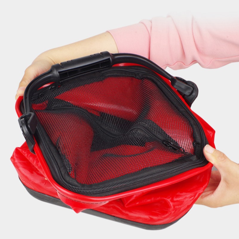Live Fish Bucket Manufacturer - Eva Transparent with Net Cover
