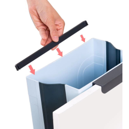 Trash Bucket Manufacturer - Wall-mounted Square Plastic Foldable