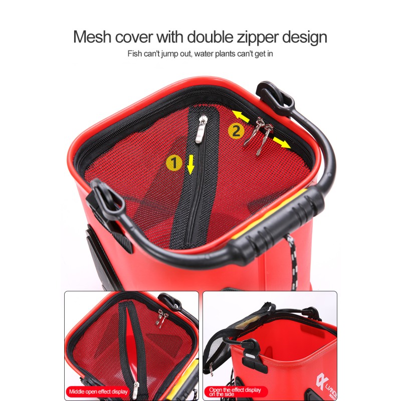 Fishing Bait Bucket Factory - Portable Collapsible Lures Bucket