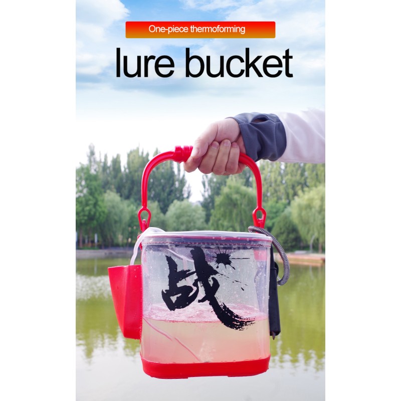 Fishing Box Manufacturer - Square EVA Live Fish Bucket with Net