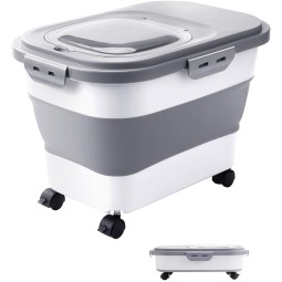 Pet Food Storage Supplier - Large Capacity Airtight Foldable Bin