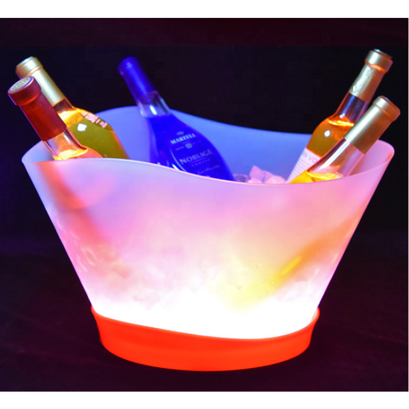 LED Ice Bucket Factory - 12L Colorful Plastic Champagne Wine