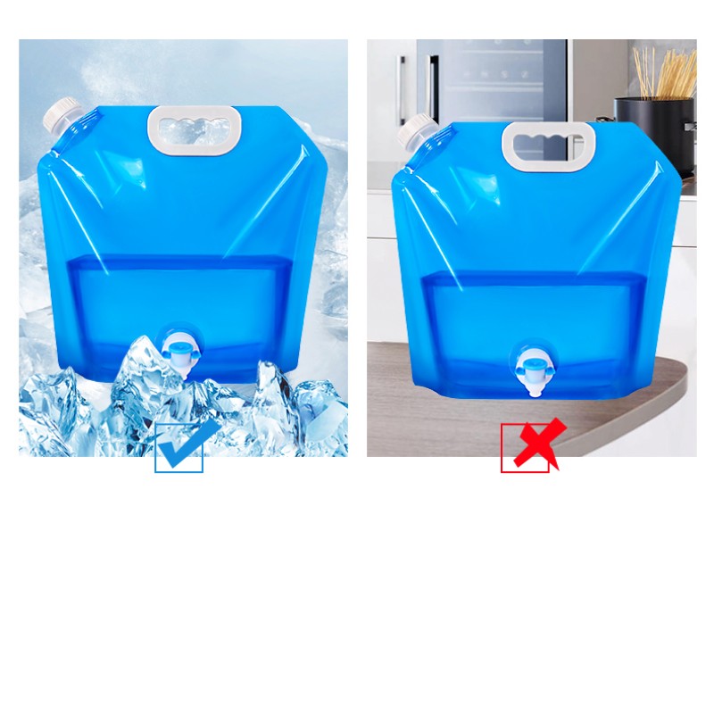 Folding Water Bag Manufacturer - 5L with Valve Large Capacity