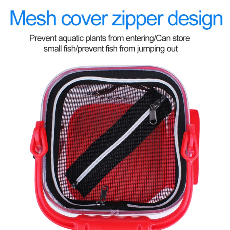 Live Fish Bucket Manufacturer - Eva Transparent with Net Cover