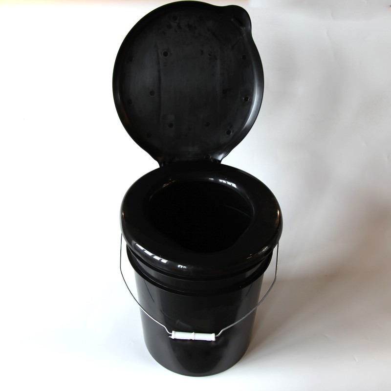 Camping Toilet Factory - 5 Gallon Bucket with Seat Portable