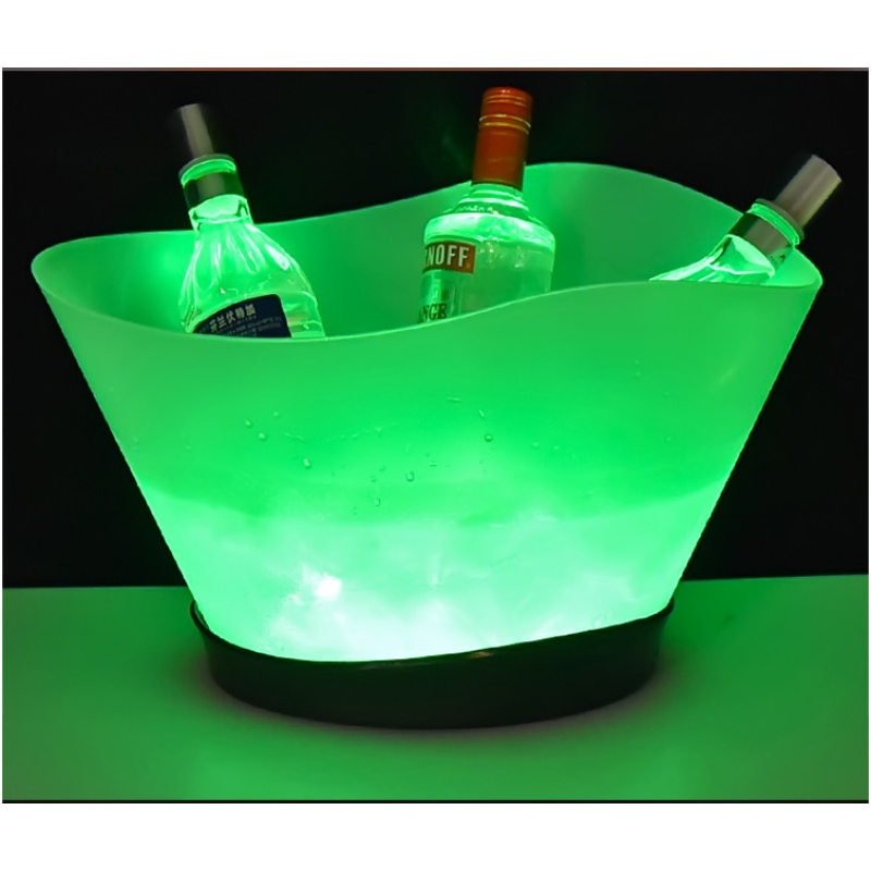 LED Ice Bucket Factory - 12L Colorful Plastic Champagne Wine