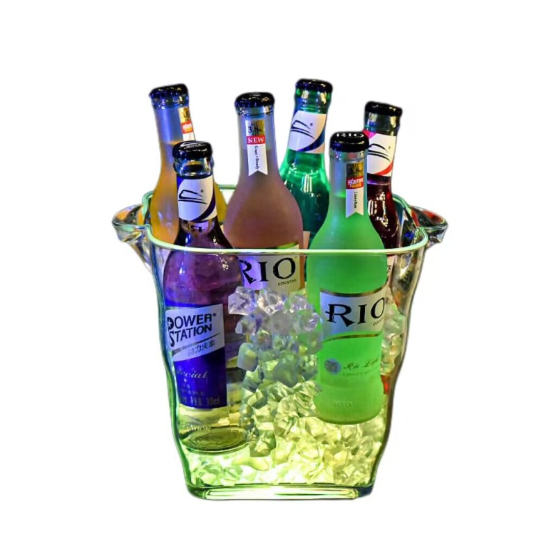 Wine Ice Bucket Supplier - Plastic Cooler Beverage Tub Portable