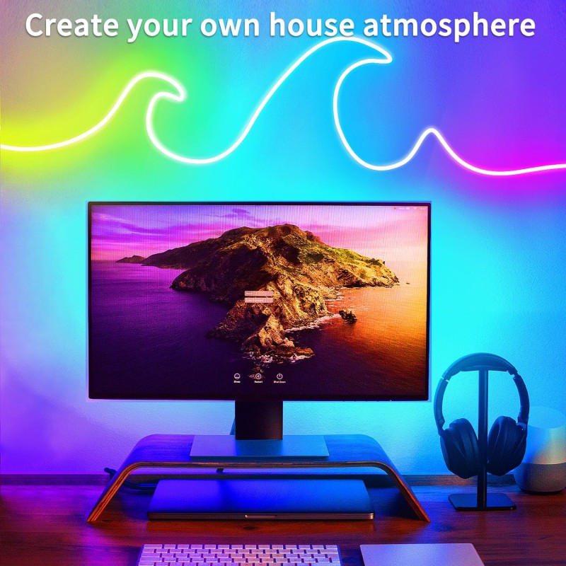 LED Neon Lights Factory - 16.4FT IP65 Waterproof RGB Strip