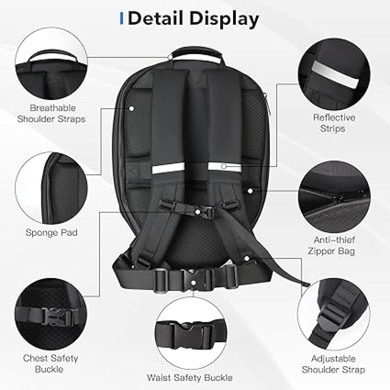 LED Backpack Supplier - Waterproof Hard Shell Motorcycle Helmet