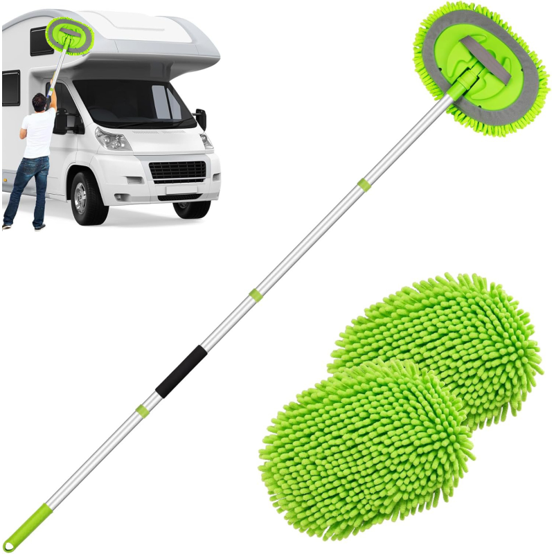 Car Wash Brush Kit Manufacturer - 62-Inch Long Handle Microfiber Mop