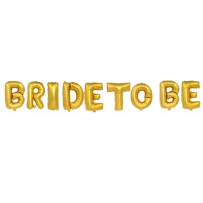 Bachelor Party Balloon Factory - Bride-to-Be Aluminum Film Letter Set