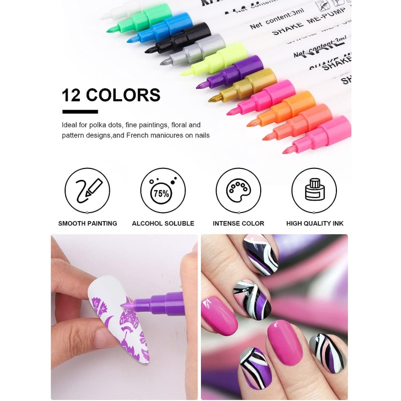 Nail Art Pen Factory - 3D Drawing Acrylic Waterproof Paint