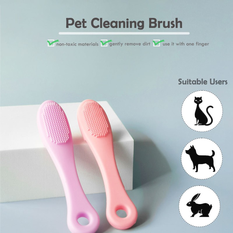 Pet Toothbrush Factory - Silicone Finger Cover Dog Cat Cleaning