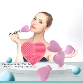 Makeup Brush Cleaner Manufacturer - Reusable Silicone Scrubber Board