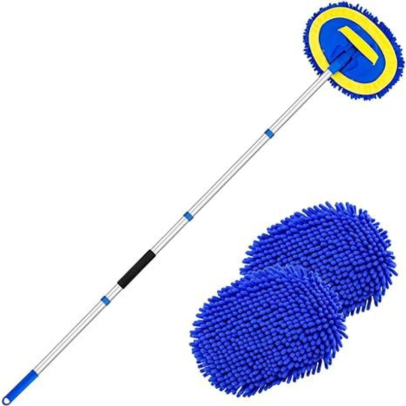 Car Wash Brush Kit Manufacturer - 62-Inch Long Handle Microfiber Mop