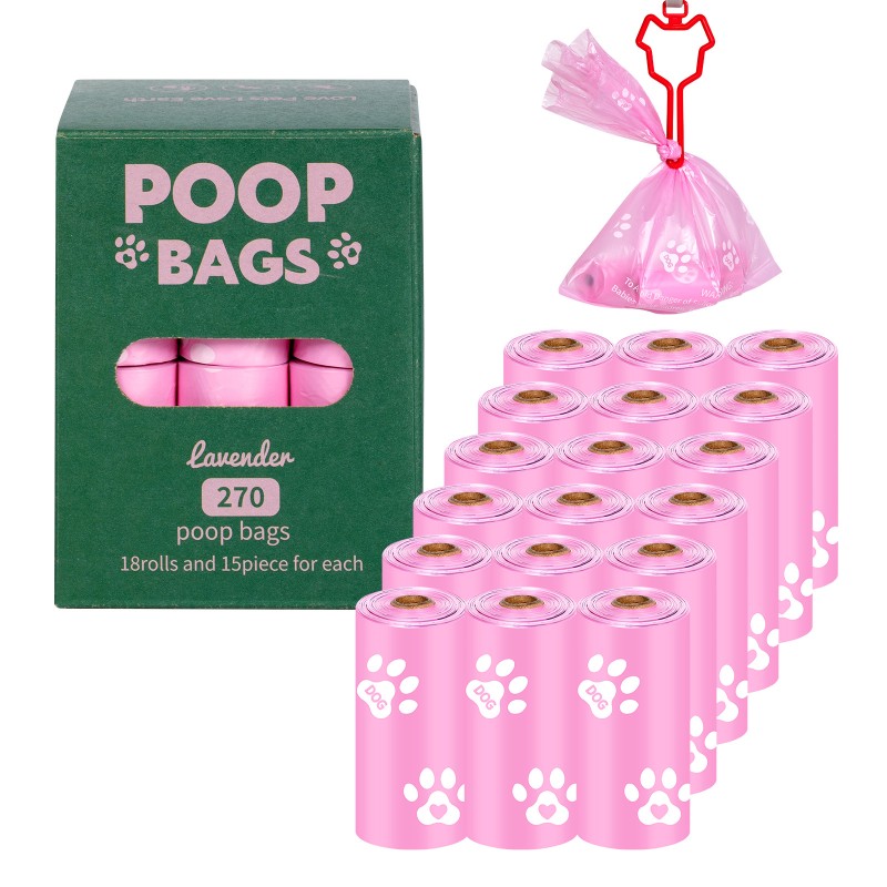 Pet Waste Bags Manufacturer - Pink Green Leak Proof Extra Thick