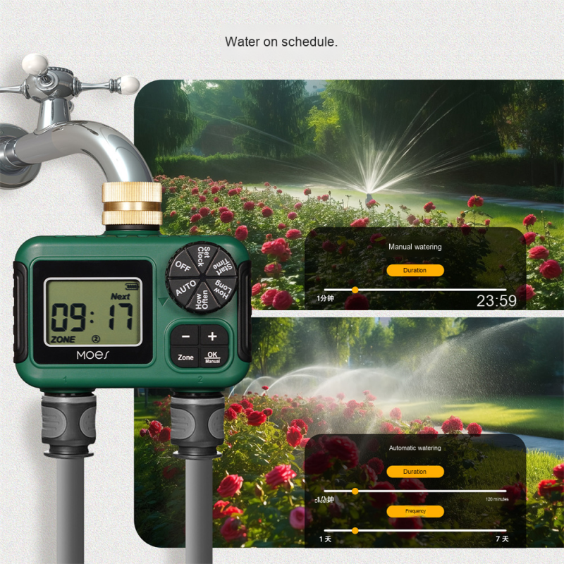 Brass Water Valve Factory - IP55 Waterproof 2-Way Irrigation Timer