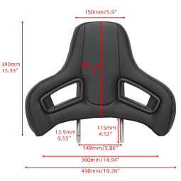 Racing Seat Headrest Manufacturer - Premium PVC Insert Neutral Design