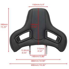 Racing Seat Headrest Manufacturer - Premium PVC Insert Neutral Design