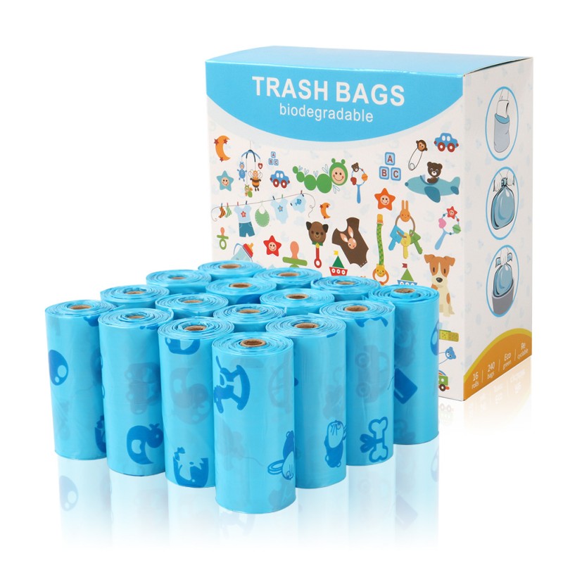 Pet Poop Bag Manufacturer - Blue Biodegradable Extra Thick Strong