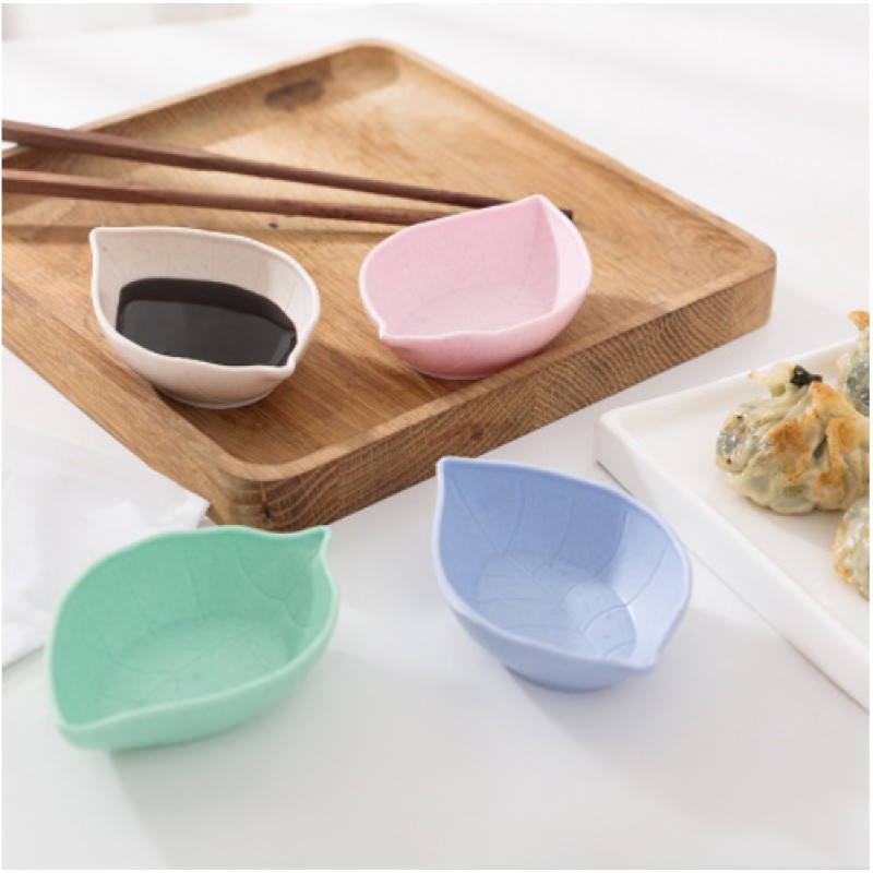 Seasoning Dish Supplier - Cute Wheat Straw Small Snack Plate