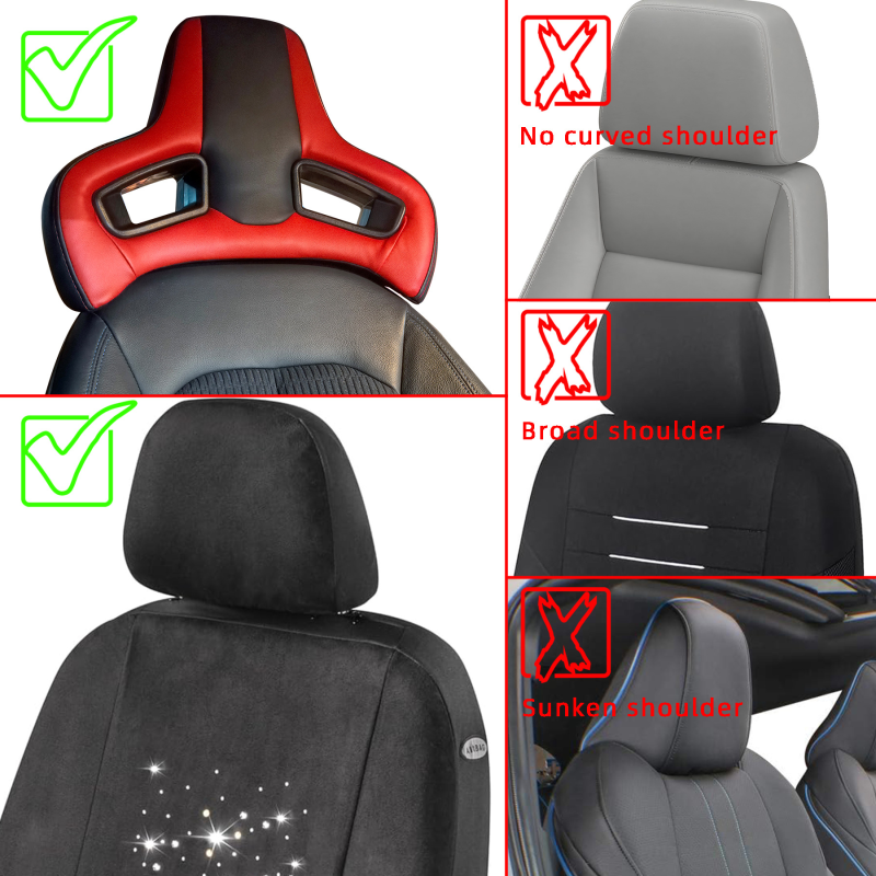 Racing Seat Headrest Manufacturer - Premium PVC Insert Neutral Design