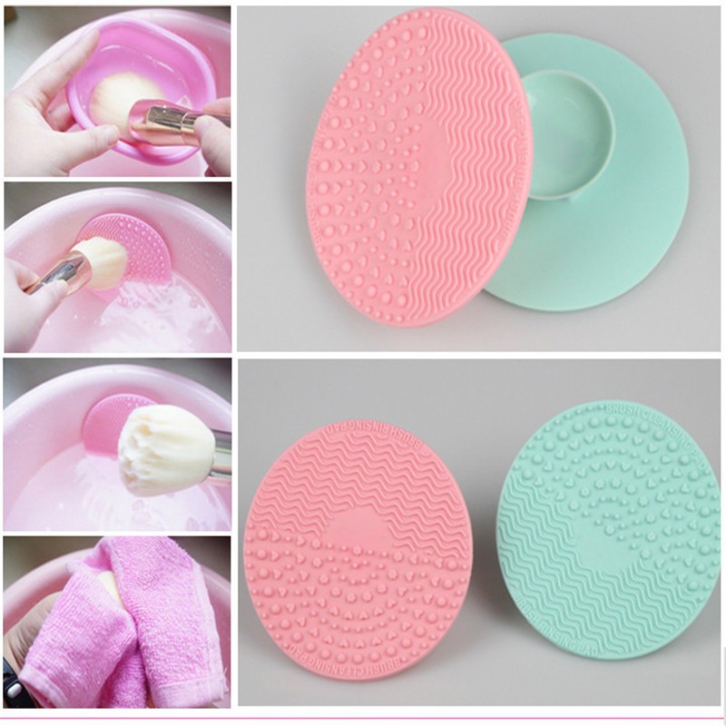Makeup Brush Scrubber Supplier - Apple Shape Silicone Cleaning Mat