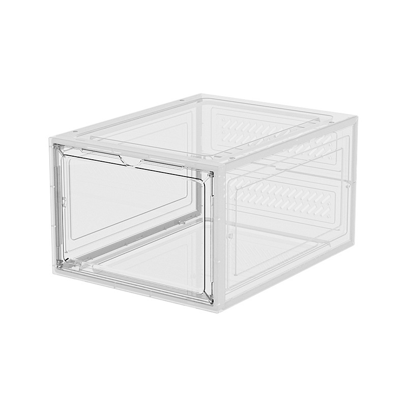 Shoe Storage Box Supplier - Moisture-Proof Transparent Plastic Stackable