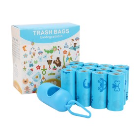 Pet Poop Bag Manufacturer - Blue Biodegradable Extra Thick Strong