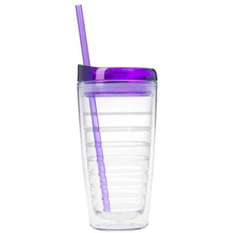 Acrylic Cup Manufacturer - 16oz Double Wall Clear Plastic Tumbler